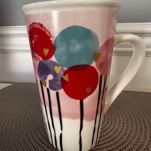 Cute Valentines Starbucks 16 oz Tall Coffee Mug 2017 Balloons Love Hear